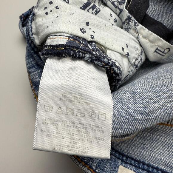 PILCRO AND THE LETTERPRESS Anthropologie Hyphen Denim Roll-Up Shorts Sz 25 - Picture 6 of 6